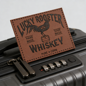 תגית עור להטבעה בחום עם לוגו מותאם אישית, תגית ריקה עם הטבעה למותג, לבגדים, כובעים, תיקים וג'ינס, סיטונאי - Product Image 5