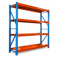 Étagères de garage robustes personnalisables en couleur et en taille : Étagère de rangement empilable en métal à 4 niveaux sans boulons