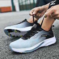 Chaussures de course décontractées pour hommes printemps-été avec semelle en caoutchouc mousse assistée, procédé de collage à froid élastique, baskets de gros d'usine