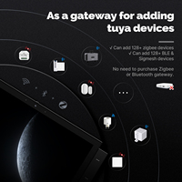 Panneau de contrôle intelligent MOES Tuya pour maison connectée, écran tactile 10,1 pouces, contrôle par application, passerelle Zigbee intégrée, interphone de bâtiment