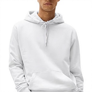 Sudadera con Capucha de Invierno Bordada, 80% Algodón, 20% Poliéster, Hombros Caídos, Cuello Cruzado, Puños y Dobladillo Acanalados, Verde Polvo - Product Image 4