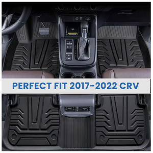 Tapetes para Auto Compatibles con <span class=keywords><strong>CRV</strong></span> 2017-2022, Ajuste Personalizado, TPE Negro, Protección Impermeable para Todo Clima, Revestimientos para el Piso - Product Image 3