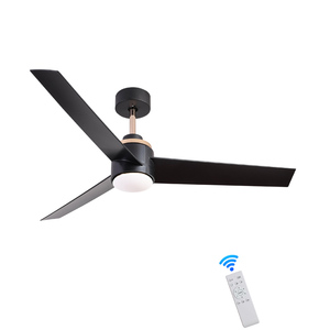 Bedroom Living Room <b>Ceiling</b> Fan 52IN With <b>Light</b> Reversible BLDC Motor 3CCT <b>Dimmable</b> Remote - Product Image 1