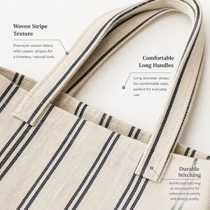 Heavy-duty Cotton <b>Canvas</b> <b>Tote</b> Handbag Custom Embroidery Logo Foldable Bag High Quality Bulk Trade Show Promotional - Product Image 4