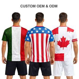 Maillot d'entraînement de l'équipe nationale de <span class=keywords><strong>Tunisie</strong></span> Or 2026 – Kit d'échauffement d'été avec découpe automatisée, séchage rapide, unisexe, style thaïlandais - Product Image 6