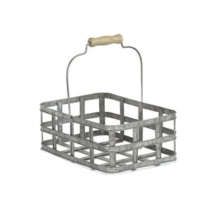 Caddy rectangulaire à lattes en aluminium étanche Design léger Art déco forme carrée support de porte boîte de rangement extérieure en métal - Product Image 1