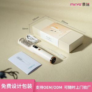 Electric Scalp Massage Comb 38x39.6x228mm Off White Plastic Hair Growth Detector For General Use - Product Image 3
