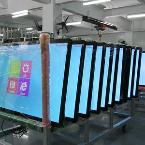 Reproductor de vídeo para interiores, LCD con pantalla de publicidad de señalización Digital montaje en pared, Android, Wifi, 32, 43, 49, 55, 65 pulgadas