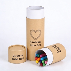 Customized Paper Tube Packaging Kraft Paper Gift Boxes Round Jar Brown Kraft Paper Tube Packaging Eco Friendly Paper Boxes - Product Image 3