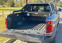 Couverture de benne rigide pliable de haute qualité HF pour Toyota Tundra 2014 avec benne de 5,5 pouces, compatible RAM Ford, ajustement universel