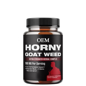 OEM Nam bổ sung Horny Goat Weed viên nang với màu đen Maca gốc <span class=keywords><strong>Tribulus</strong></span> <span class=keywords><strong>terrestris</strong></span> chiết xuất - Product Image 1