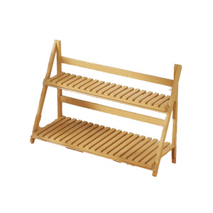 Desktop Storage Rack 2 Tier Wood Organizer For <b>Desk</b> Office Living Room Neatening <b>Shelf</b> Simple Style Rectangle Standing Type - Product Image 5