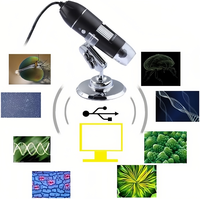 Microscope numérique USB portable 500X 1000X 1600X Grossissement Endoscope Lumière blanche intégrée 8 LED Loupe Caméra vidéo