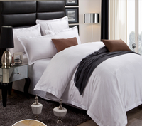 Ensemble de literie de chambre à coucher 100% coton, drap de lit de couleur blanche, taille unique en percale