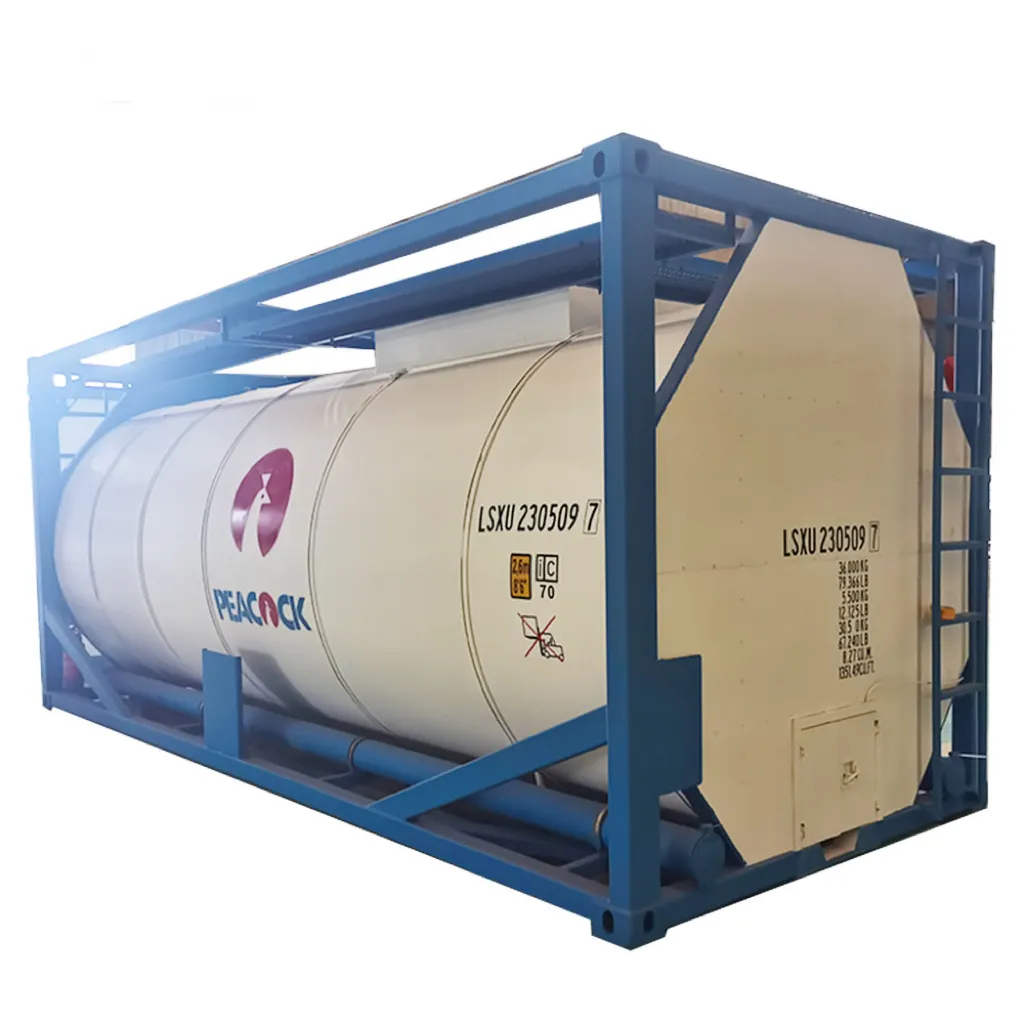 High Quality ASME/BV 17.5CBM T14 ISO 20ft Chemical Tank Container For Sulfuric