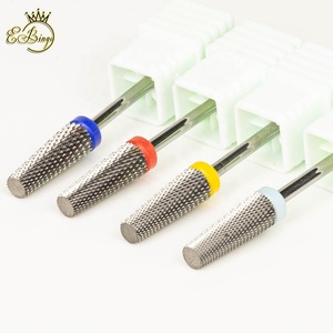 Süper 2XF <span class=keywords><strong>M</strong></span> 5 in 1 küçük varil Efile kesici çapaklar 6.0*16.0mm düz üst profesyonel konik tırnak matkap uçları Tungsten karbür - Product Image 2