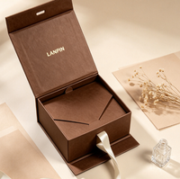 Boîte Cadeau Magnétique de Luxe Personnalisable avec Logo, Emballage Rigide Écologique en Papier, Dorure à Chaud, Doublure Éponge Sûre pour Aliments