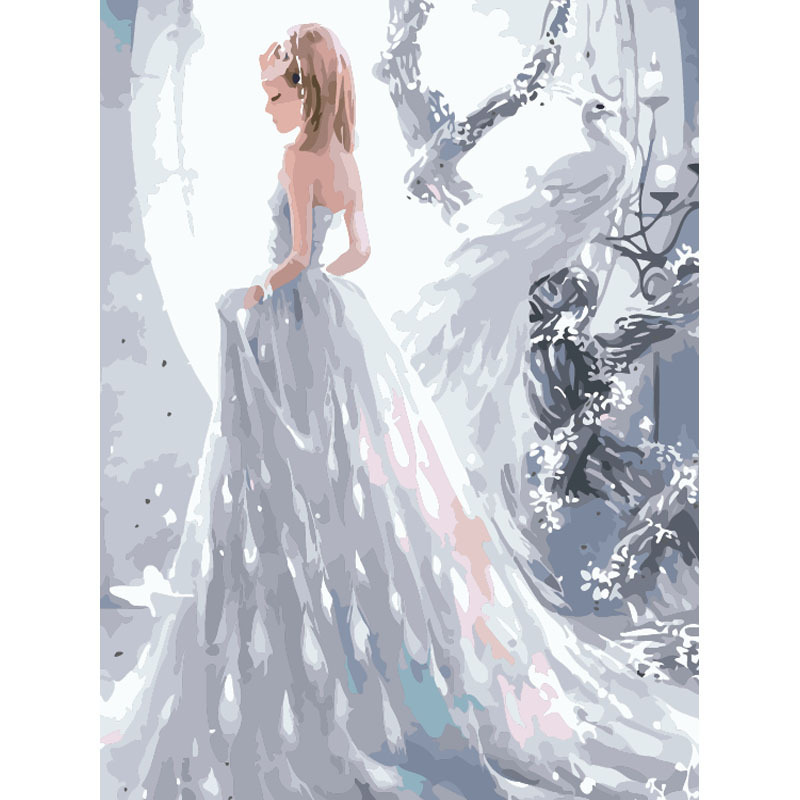 3035 white wedding dress for women