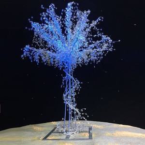 Acrylic Bead Metal Tree Healing Crystal Tree Wedding <b>Decoration</b> <b>Table</b> Centerpiece With Led Light for Wedding Event <b>Decoration</b> - Product Image 4