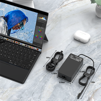 Chargeur d'ordinateur portable 65W 15V 4A, nouvelle alimentation pour Microsoft Surface Book 1 2 3 4 Pro 8 7 6 5 4 3