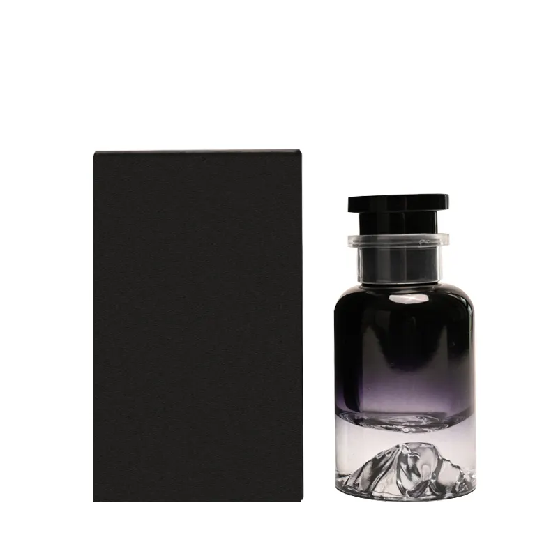 Satılık lüks özel boş dolum degrade siyah yuvarlak cam sprey parfüm şişesi kutusu ile