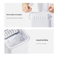 APP akıllı kontrol tezgah küçük çok fonksiyonlu buz yapım makinesi ev kullanımı plastik kare uzaktan kumanda kolu çalıştırılabilir