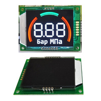 Pasokan Langsung Pabrik Teknologi Jiarui Layar Dot Matrix yang Dapat Disesuaikan Meter Gas Tn Grafik 6 Digit 7 Segmen Layar LCD 2.8-5V