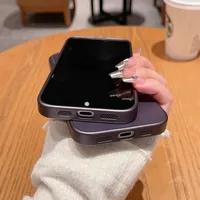 Coque en verre trempé mat AG pour iPhone 17 16 15 14 13 12 11 Pro Max, protection givrée de l'objectif, antichoc, coque souple