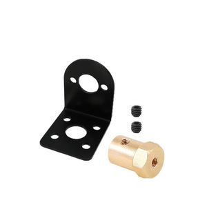 Soporte de latón en forma de L para motor de CC de 25 mm, accesorio para motor de 36 V para coche robot - Product Image 4