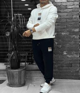 Premium Breathable Winter Fleece Solid <b>Beaded</b> Sporty Tracksuit Men Women Two-Piece <b>Set</b> Soft Comfortable Long Sleeve Hoodie - Product Image 1