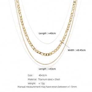 Tendencias 2025: Collares Modernos y Exclusivos de Acero Inoxidable 316L con Baño de Oro Real de 18k, Resistentes al Agua y al Deslustre, para Mujer - Product Image 3