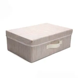 Toys Organizer Foldable Storage Boxes Collapsible Under Bed Closet Storage Bin with Lid