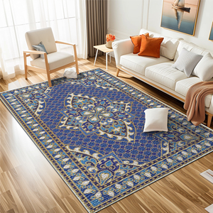 YOULTTAN lusso Persian di grandi dimensioni in poliestere morbido Design moderno tappeto da soggiorno lavabile in lavatrice zona coperta pieghevole - Product Image 5