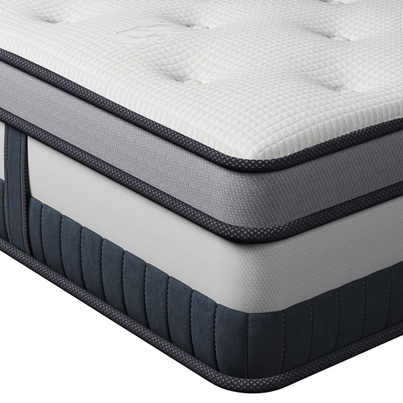 Ressort de poche de matelas dur et ferme en latex 4X6 Deluxe combien de boîte accessoires de fermeture de bobine Matrimonial Bonnell