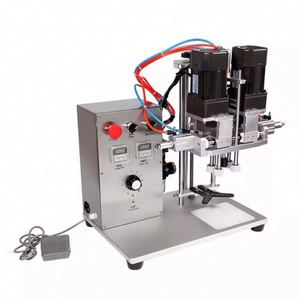 Machine de bouchage de bouteilles semi-automatique facile à utiliser, design compact, fonctionnement convivial - Idéale pour la production à petite échelle - Product Image 1