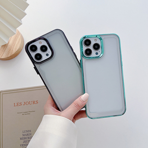 Custodia per cellulare trasparente trasparente in TPU elettrolitico all'ingrosso antiurto per <span class=keywords><strong>Samsung</strong></span> <span class=keywords><strong>A23</strong></span> A03S ZFlip3 <span class=keywords><strong>Cover</strong></span> per telefono - Product Image 6