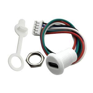Connettore Femmina TYPE-C, Interfaccia di Ricarica Rapida a 5 Pin, Presa di Ricarica a <span class=keywords><strong>2</strong></span> Pin, con Filettatura Esterna di Bloccaggio - Product Image 2