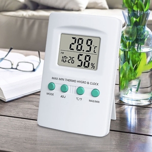 Hot Sale Digital <strong>Display</strong> Indoor Temperature &amp; <strong>Humidity</strong> Meter Plastic Thermometer Hygrometer Wholesale - Product Image 1