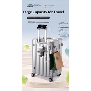20 Inch Sanqi Large-Capacity Multifunctional Spinner Suitcase with Neoprene Material and Lock Unisex Carry-On <strong>Trolley</strong> - Product Image 4