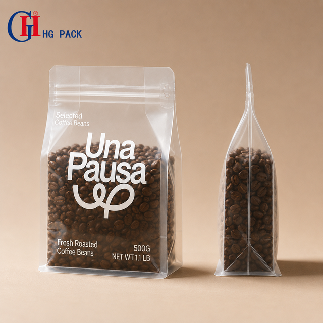 Wholesale Sustainable Mono Material PE Stand up Pouch Recyclable Food Packaging Bag for Coffee Beans Protein Powder 500g 1kg