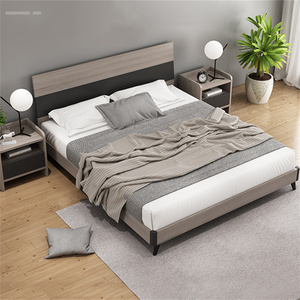 Juego de Muebles de Dormitorio Modernos, Ecológicos, Duraderos y Económicos, con Base de Cama de Madera, Cabecera, Mesita de Noche y Colchón - Product Image 6