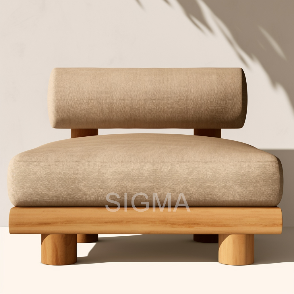 Popular new outdoor sofa set teak wood patio furniture sofa customized new garden sofa