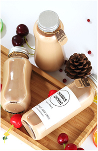 Bouteille en verre personnalisée de 150 ml, 200 ml, 250 ml, 350 ml, 500 ml, 1000 ml pour café pressé à froid, lait, thé, boisson, jus, bouteille de boisson de 16 oz avec couvercle - Product Image 3