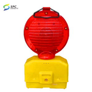 Di động đường đường lái xe an toàn giao thông năng lượng mặt trời Powered chướng ngại vật LED nhấp nháy cảnh báo đèn xây dựng đèn với thực hiện xử lý - Product Image 5