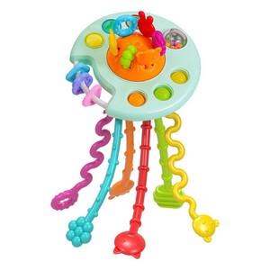 Juguete para Bebés, Sonajero Musical para la Dentición, Lala Le, Juguete de Plástico Suave para Agarrar con la Mano, Bola Manhattan C2 Sesele, Juguete para Jalar y Empujar - Product Image 6