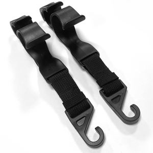 Gancho ajustable para colgar en el respaldo del asiento del coche, solución de almacenamiento multifuncional duradera, organizadores de plástico para vehículos, ganchos para coche - Product Image 2