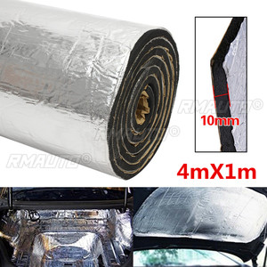 4Mx1M <b>10mm</b> Car Trunk Heat Sound Insulation Deadener Mat <b>Underlay</b> Muffler Cotton Car Auto Fender Heat Sound Insulation Mat - Product Image 1