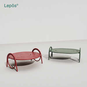 Mesa Auxiliar de Jardín para Patio, Balcón, Terraza, Hotel, Proyecto, Villa, Resort, Cafetería junto a la Piscina, Mesa de Té de Aluminio para Exteriores - Product Image 1