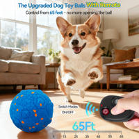 Intelligenter Interaktiver Automatisch Rollender Springender Hundeball USB-Aufladbar Elektrisches Haustier-Übungsspielzeug für Kleine und Mittelgroße Hunde