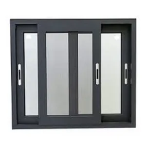 China supplier bottom price aluminum sliding window with unbreakable glass